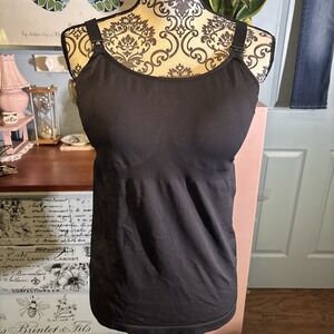 Cacique Comfort Bliss Nursing Cami Black Sz 18/20 Lightly Lined